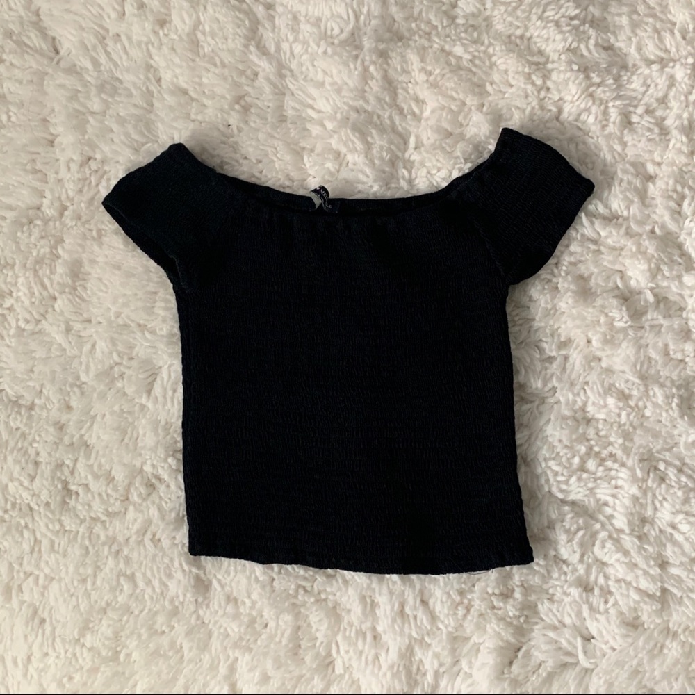 Black Off the Shoulder Top